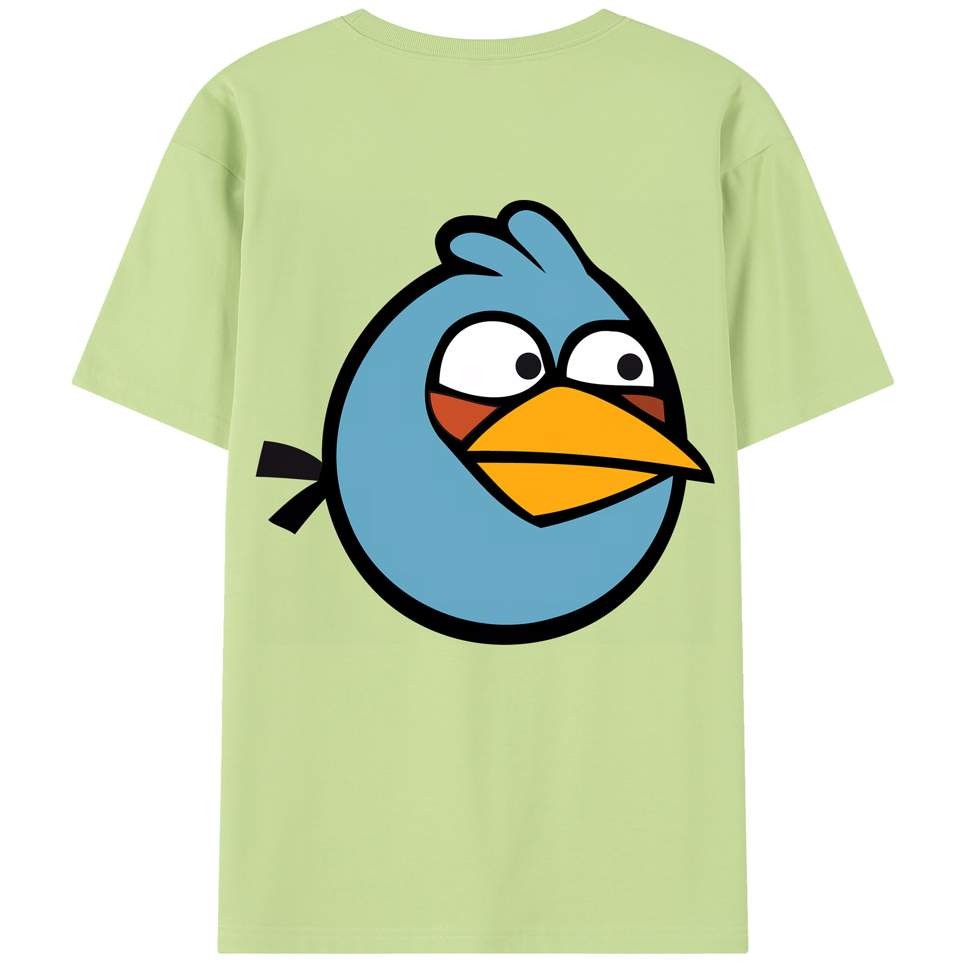 （画像用） Angry Birds アングリーバード 綿100％半袖Tシャツ（背面プリント）